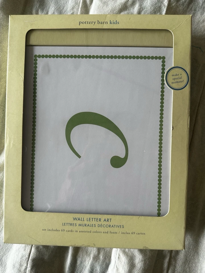 Colgante de pared Pottery Barn Kids 2006 con letras. Abierto pero nuevo Foto 2 de 4