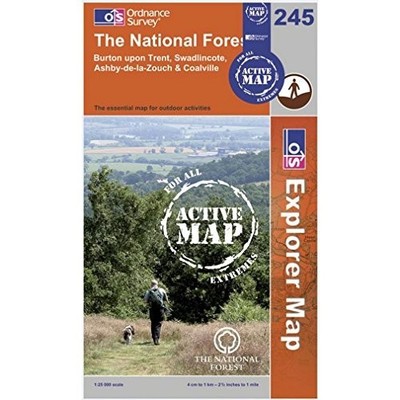 The National Forest (OS Explorer Map Act... by Ordnance Survey Sheet map, folded