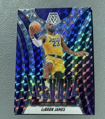 2020-21 Panini Mosaic LeBron James Elevate Prizm #23 Lakers