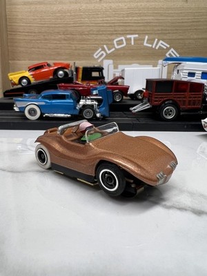 Nice Vintage Early 70 s Tyco Pro HO Slot Car Less Common Gld Dune Buggy Roadster