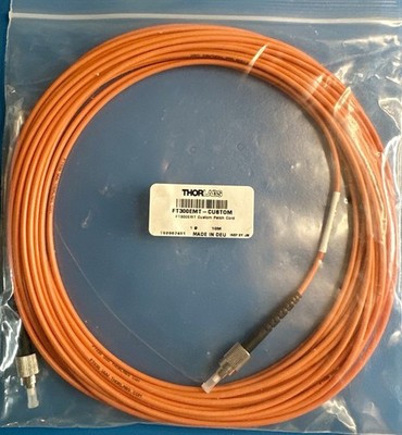 Thorlabs FT300EMT-CUSTOM 10M 300um 0.39NA Multimode Fiber Patch Cable ST-ST