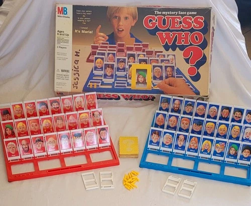 Vintage Guess Who? Game by Milton Bradley - 1991 Ed - Complete/See Description