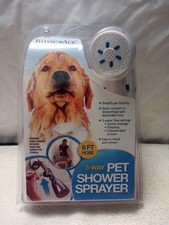 3 Way Pet Shower Sprayer with 8 Foot Hose and Quick Connect to Showerhead