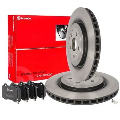 BREMBO Bremsscheiben 365mm + Bremsbeläge Hinten für CHEVROLET CAMARO 6.2