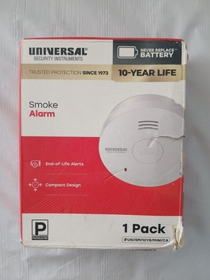 Universal Security Smoke Alarm Detector 1 Pack