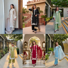 Salwar Kameez Pakistani Indian Wedding Party Wear Dress Bollywood Anarkali Suit