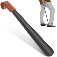 Extra Long Shoe Horn for Seniors Men,Metal Shoehorn Long handle for Boots, 28...