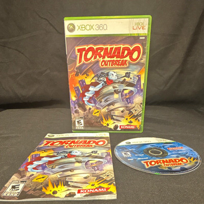 Konami Tornado Outbreak Xbox 360 + 2009 Manual Included - Tested / Working