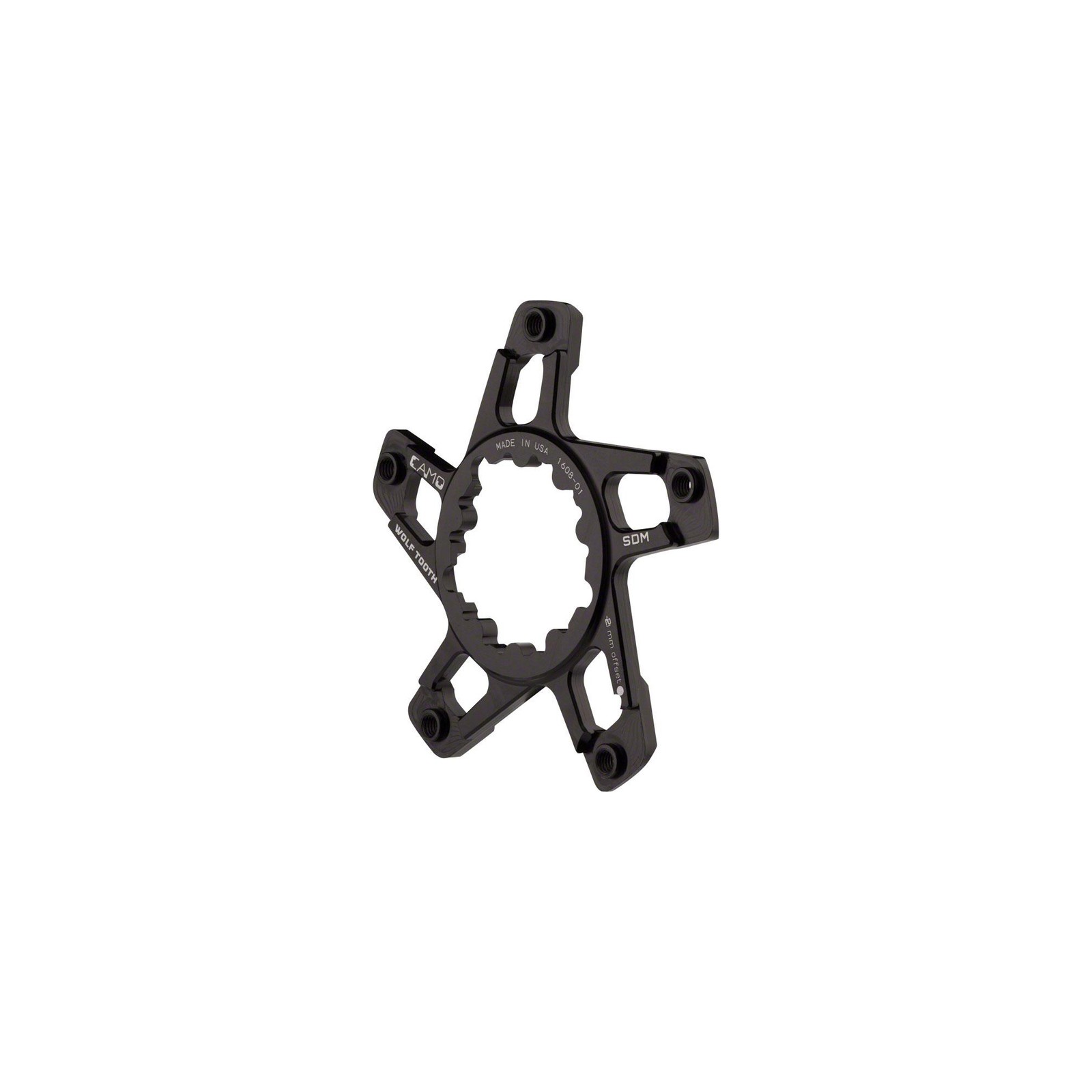 Wolf Tooth Components CaMO SRAM Direct Mount Flat Spider, -2mm Offset