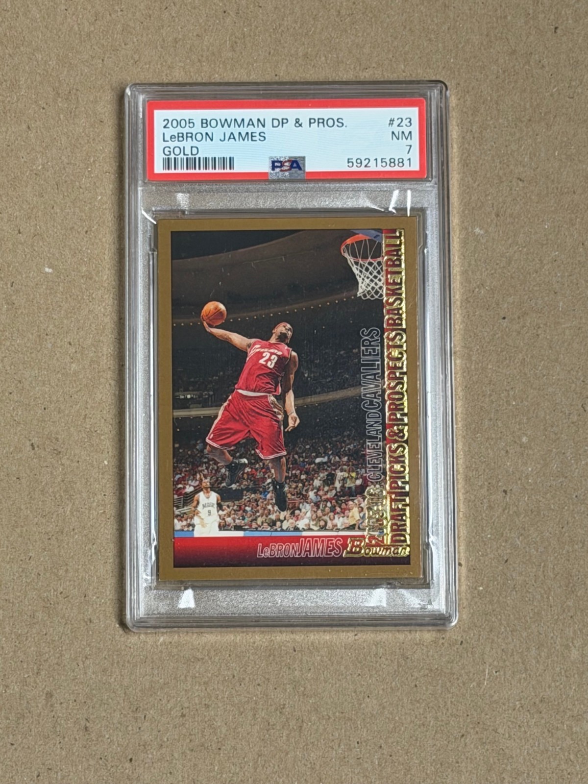 2005-06 Bowman DP & Pros Lebron James #23 Gold PSA 7 $69.99