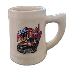 Vtg Davey Allison Mini Cup Mug #28 Havoline Thunderbird 2 3/4 Tall