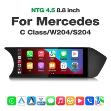 8.8" Wireless CarPlay Android Auto MirrorLink Display for Mercedes C W204 NTG4.5