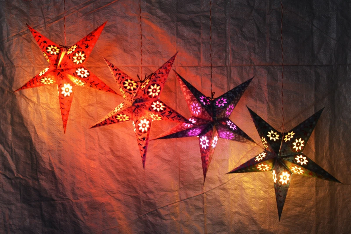 Paper star lamps online