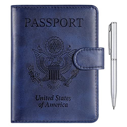 Premium RFID-Blocking PU Leather Passport Holder for Travelers-image