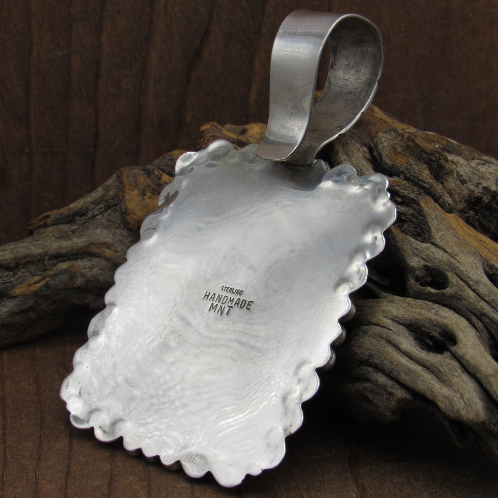 Extra Large Vintage Rectangle Multi-Stone Inlay P… - image 4