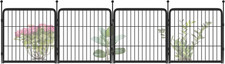 Garden Fence, Decorative Dog Fence Outdoor for the Yard   Heavy Duty Metal Anima