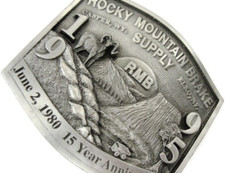 Belt Buckle rocky Mountain Brake Supply 15 Year Anniversary 1995 Siskiyou