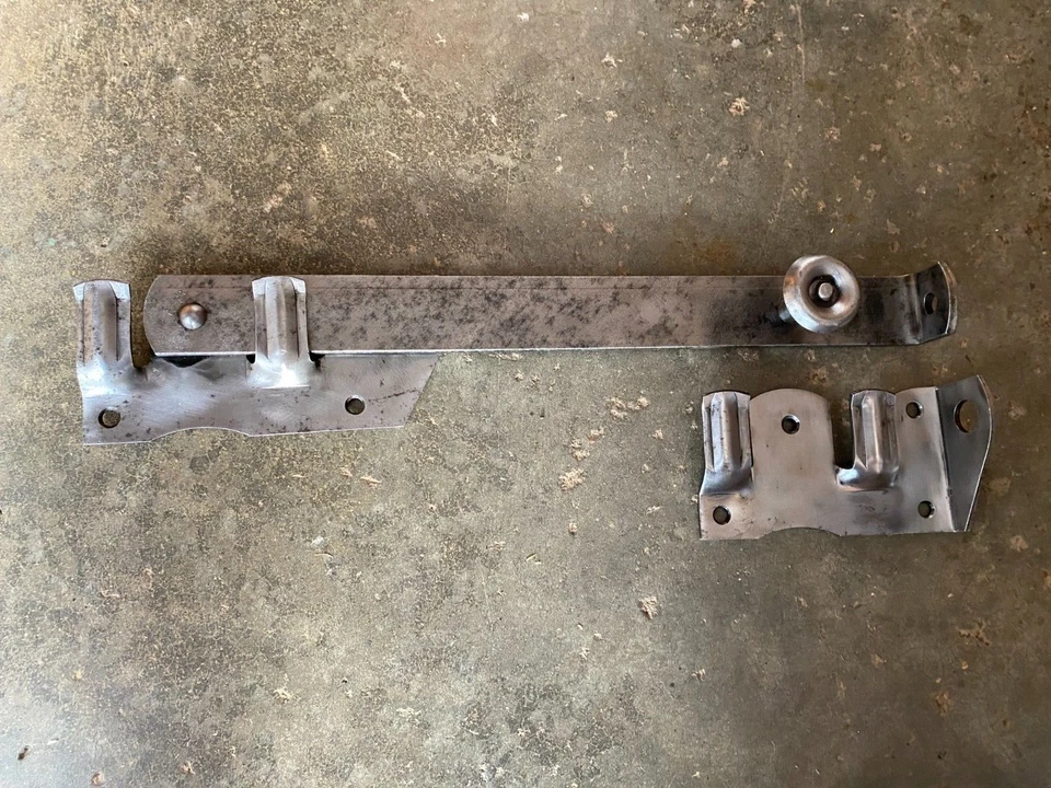 Ancien fermoir en fer pour porte volet,verrou loquet serrure - Photo 3/4