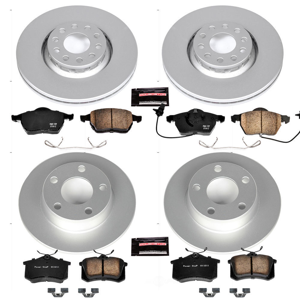 Power Stop Front & Rear Euro-Stop Brake Kit | 1998-2004 Audi A6 Quattro (ESK639) main image 1