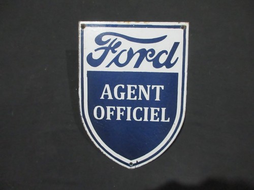 Porcelain Ford Agent Enamel Metal Sign Plate Size 14" x 10" Inches - Picture 2 of 3