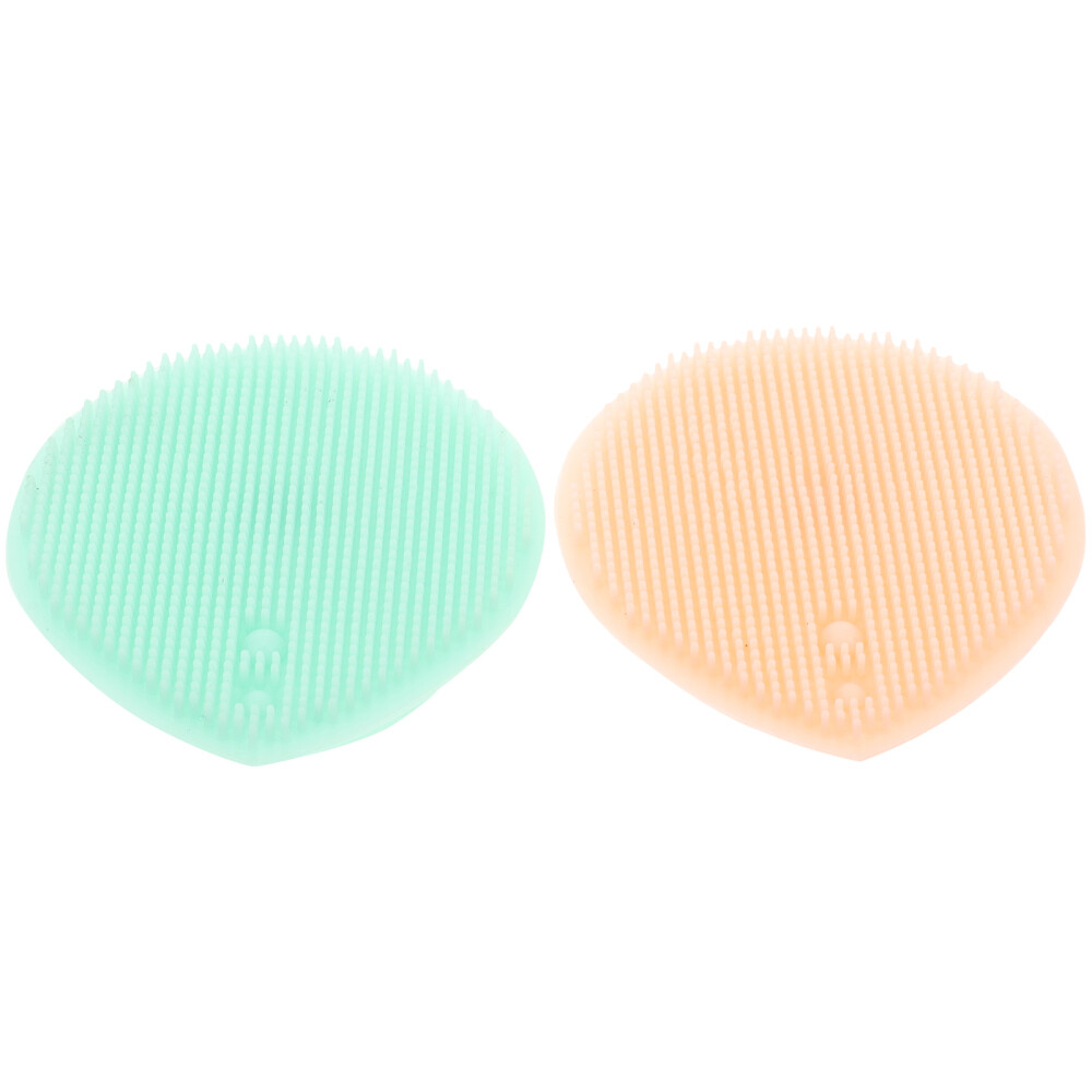 2 Pcs Handheld Face Mat Scrubber Manual Facial Cleansing Brush eBay
