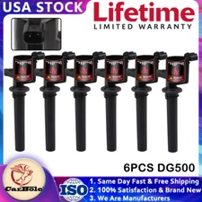 6X DG500 Ignition Coils Bobinas For Ford Escape XLT XLS Five Hundred 3.0L FD502