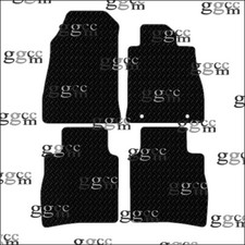 FITS NISSAN PULSAR 2014 & ONWARDS TAILORED BLACK RUBBER CAR FLOOR MATS (2 CLIPS)