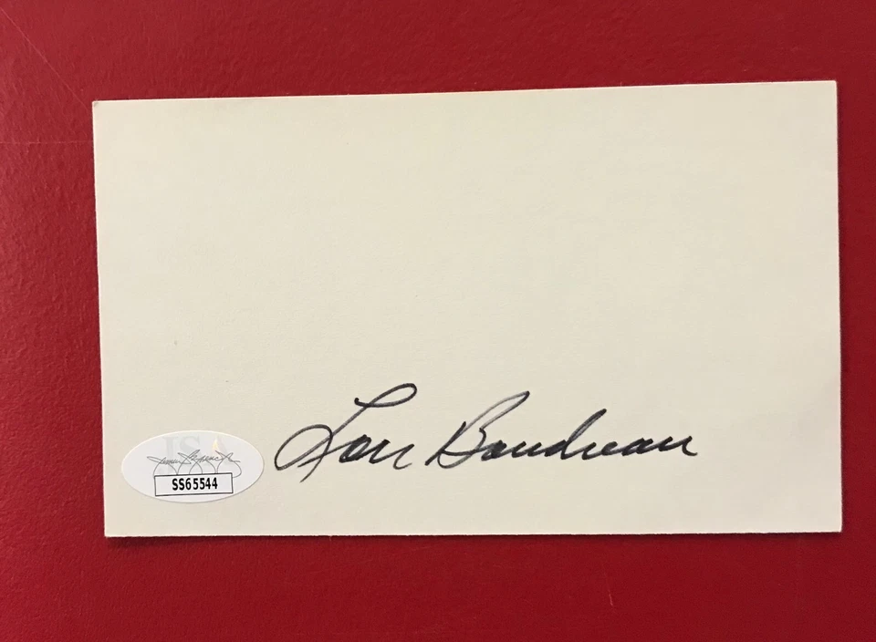 Lou Boudreau Signed 3x5 Index Card JSA Certified AUTO MLB Cleveland Indians HOF! - Image 2 of 4