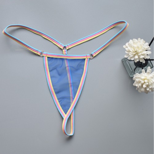 Women G-string T-back Panties Thongs Underwear Briefs Mini Mesh Sheer Sexy - Picture 21 of 28