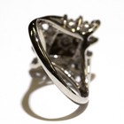 14k white gold 1.02ct SI1 H diamond cluster womens ring 5.1g estate vintage 7.25 — photo 5
