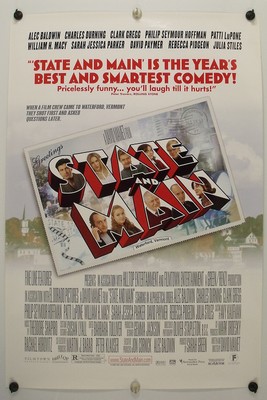 STATE and MAIN - Philip Seymour Hoffman - Original Movie 1Sh  2000 DS C8/C9
