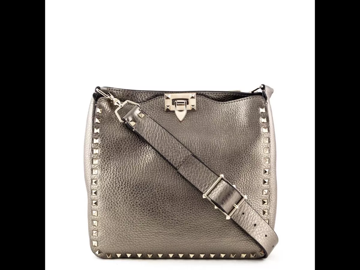 Valentino Garavani Rockstud Crossbody Hobo Messenger Bag Handbag