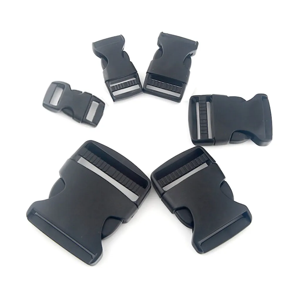 Buckle Plastic Clip For Craft Webbing Paracord Bag Strap 10-50mm Side Rele  Ⓢ