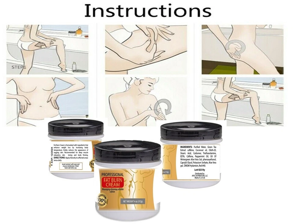 Anti Cellulite Slimming Hot Cream Weight Loss Fat Burner Firming Body Lotion - Image 3 of 4