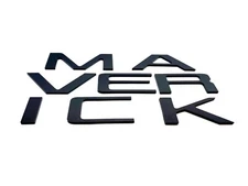 Matte Black Tailgate Insert Letters Badge For MAVERICK Emblem 2022-2024