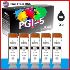 5PK PGI-5 PGI5 Black Ink Cartridge for PIXMA iP4200 iP4300 PIXMA MP960
