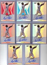 2014 Leaf Metal Draft Aramis Garcia Blue Prismatic RC Auto 28/50 Giants C