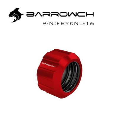 BarrowCH Barrow Helm G1/4'' Compression Fitting for 16mm OD Rigid Tubing , Red