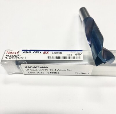 NACHI 15.4mm Carbide Flat Bottom Drill 12mm. AQDEXZ1540