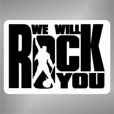 AUFKLEBER queen MUSIC decal STICKER HARD ROCK METAL PUNK rap pop