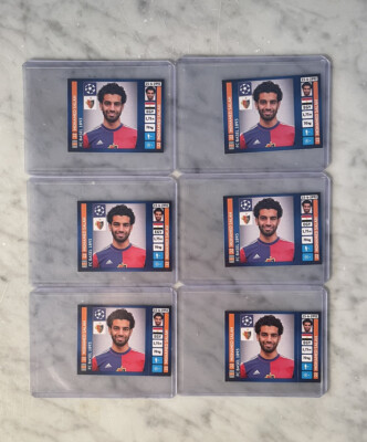 PANINI ROOKIE Sticker SALAH # 372 Basel Champions League 2013/2014  LOT 6x