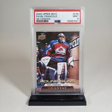 PSA 9 MINT 2020 UPPER DECK CANVAS PAVEL FRANCOUZ YOUNG GUNS ROOKIE #C96 POP 1📈