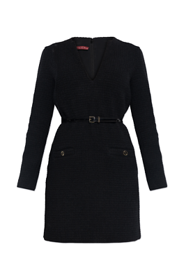 gucci wool mini dress Gucci Striped Jacquard-knit Wool Mini Dress - Women - Black Dresses