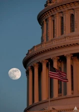 UNITED STATES CAPITAL BUILDING *2X3 FRIDGE MAGNET* CONGRESS PEOPLES HOUSE GROUND