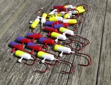 Painted Tube Jigs Autumn Colors Water Ready 1/5oz Lot of 20 K1