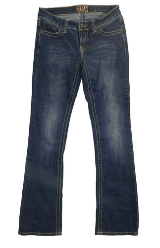 Cowgirl Up Denim Jeans Women's Sz 28/34 Heavy Stitching Western Jeans EUC - Picture 3 of 5