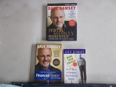 3 DAVE RAMSEY # HC W/DJ TRADE PB MORE THAN ENOUGH FINANCIAL PEACE MONEY MAKEOVER