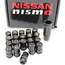 NEW Genuine Nissan NISMO Open Lug Nut Set 20 pieces + Key M12x1.25 40220-TUN01