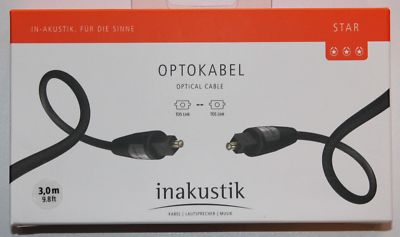 inakustik Star II  Optokabel Digitalkabel Lichtleiter Toslink 1,5 m