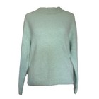 Vintage Chaus Angora Mock Neck Sweater Size M Seafoam Green
